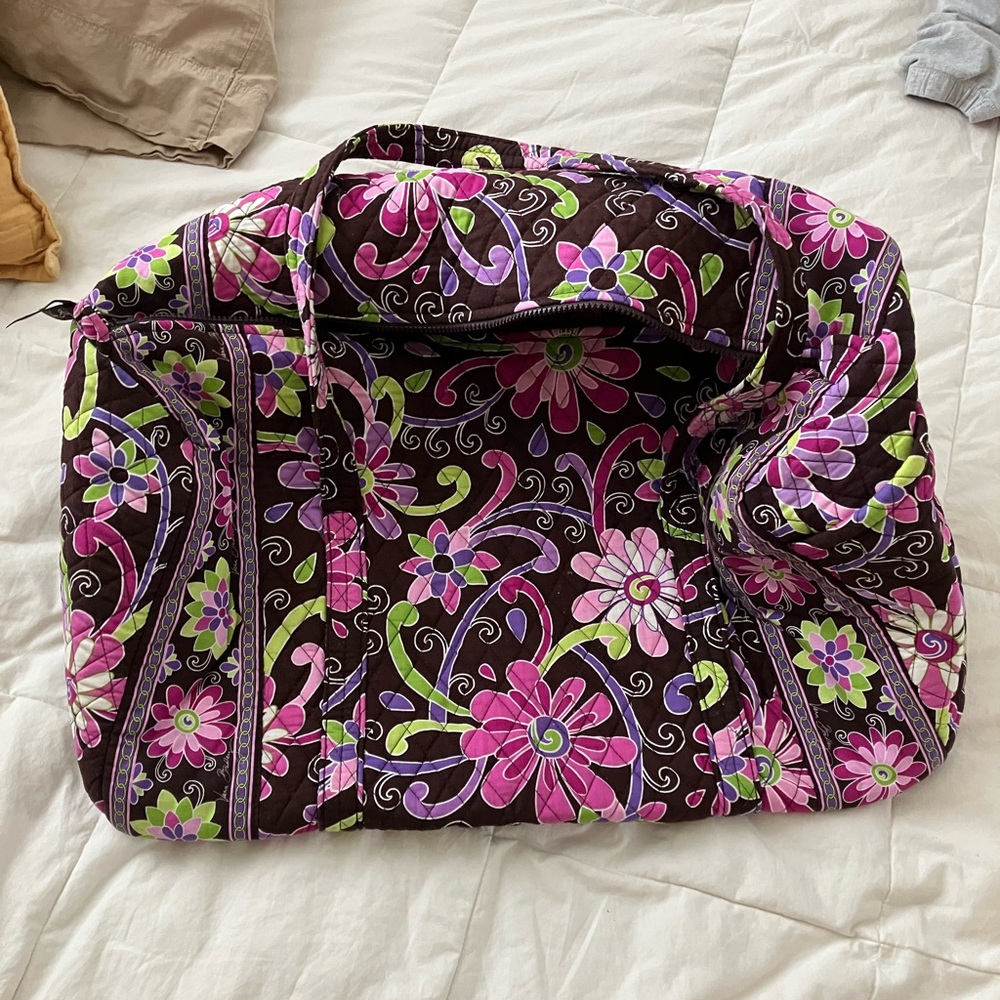 Vera Bradley Purple Punch Duffle Bag - Retired